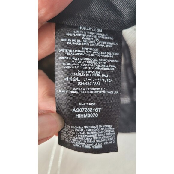 Hurley Men's Balboa Black Snapback Trucker Hat With Floral Designs New w/ Tag - Picture 5 of 7